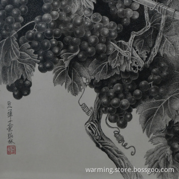 Pen painting of atmospheric background wall